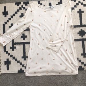 Polka dot dress shirt